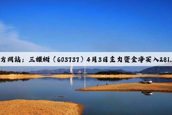 开云官方网站：三棵树（603737）4月3日主力资金净买入281.97万元